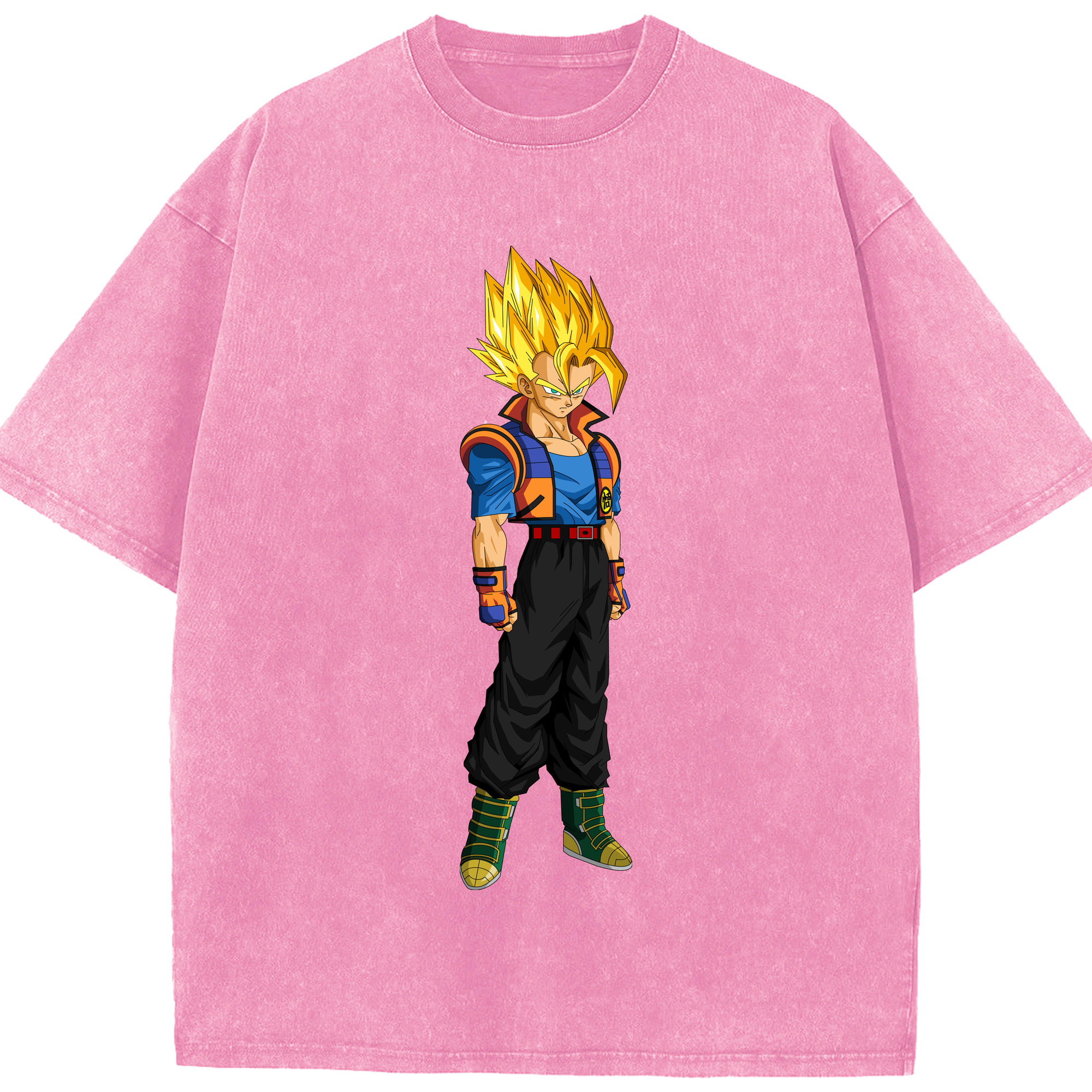 （画像用） ドラゴンボール ベジータ四世（Bejīta Yonsei）DRAGON BALL Vegeta IV 綿100% ヴィンテージ風 半袖Tシャツ（フロントプリント）